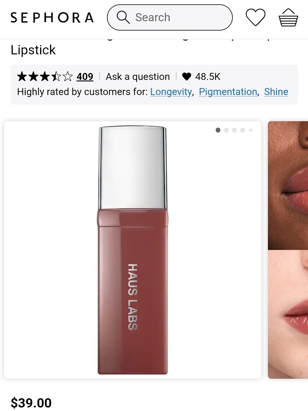 Haus Labs By Lady Gaga Liquid Lipstick — Sheer Blush